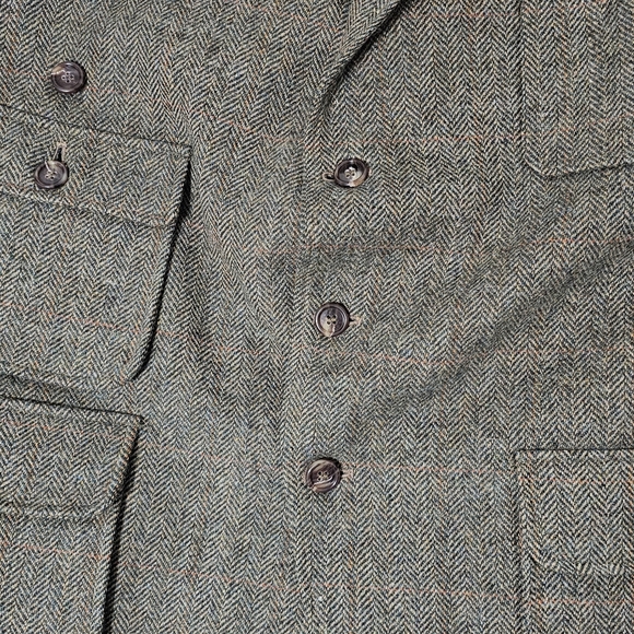 Christophers Dawes Country Clothing Pure New Wool Tweed Jacket Made in England - Picture 9 of 10